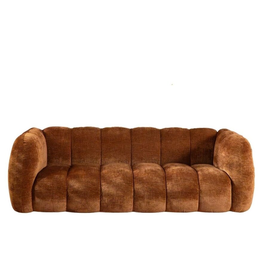 3-Sitzer-Sofa Luca chenille kupfer