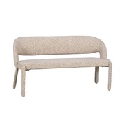 Bronx71 Esszimmerbank Leo taupe Leo-Print 160 cm