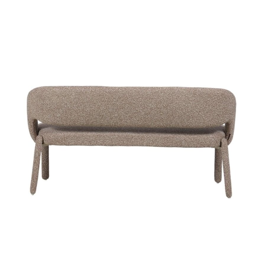 Esszimmerbank June Bouclé braun 160 cm
