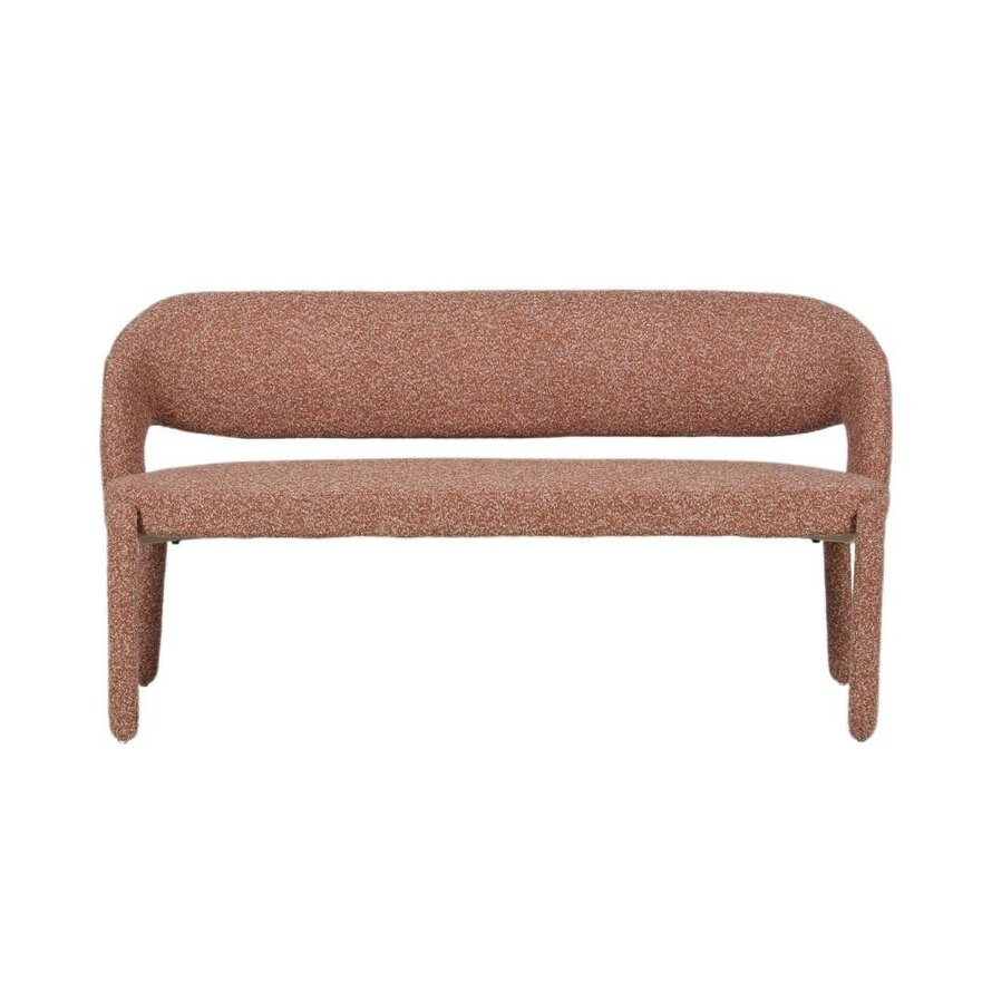 Esszimmerbank June Bouclé terrakotta 160 cm