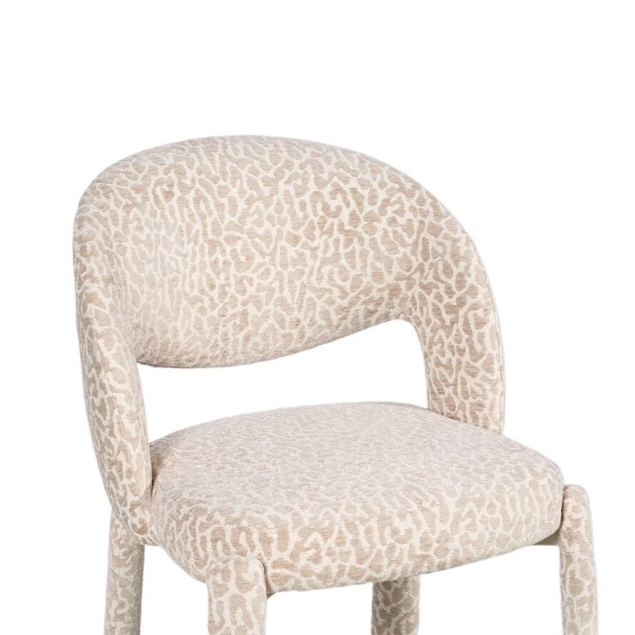 Barhocker Leo taupe Leo-Print 70 cm