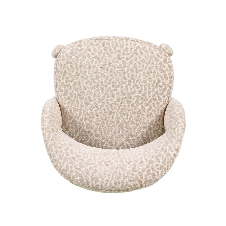 Barhocker Leo taupe Leo-Print 70 cm