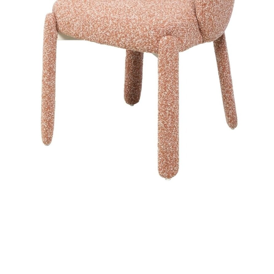 Stuhl June Bouclé terrakotta