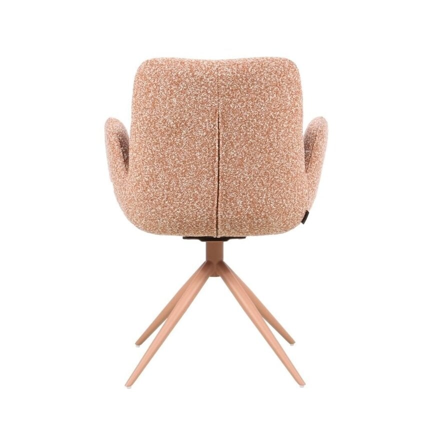 Stuhl Alex drehbar Bouclé terrakotta