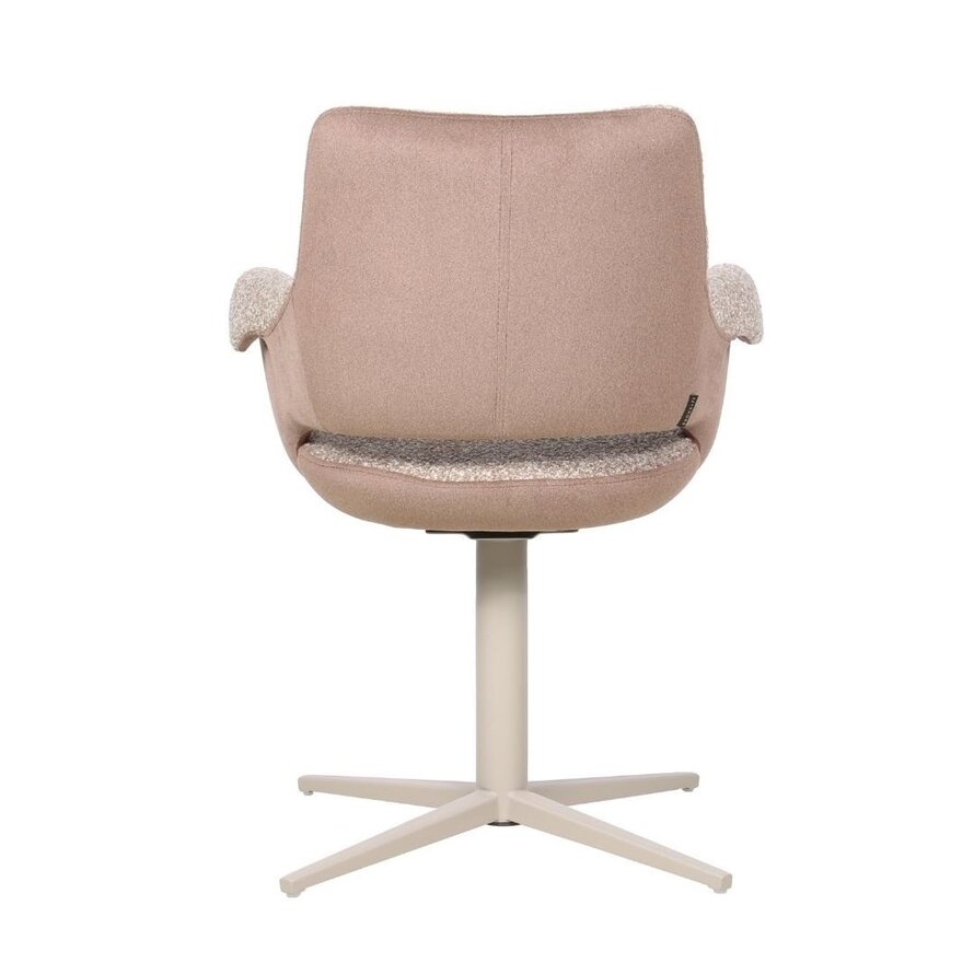 Stuhl Jules drehbar Bouclé braun