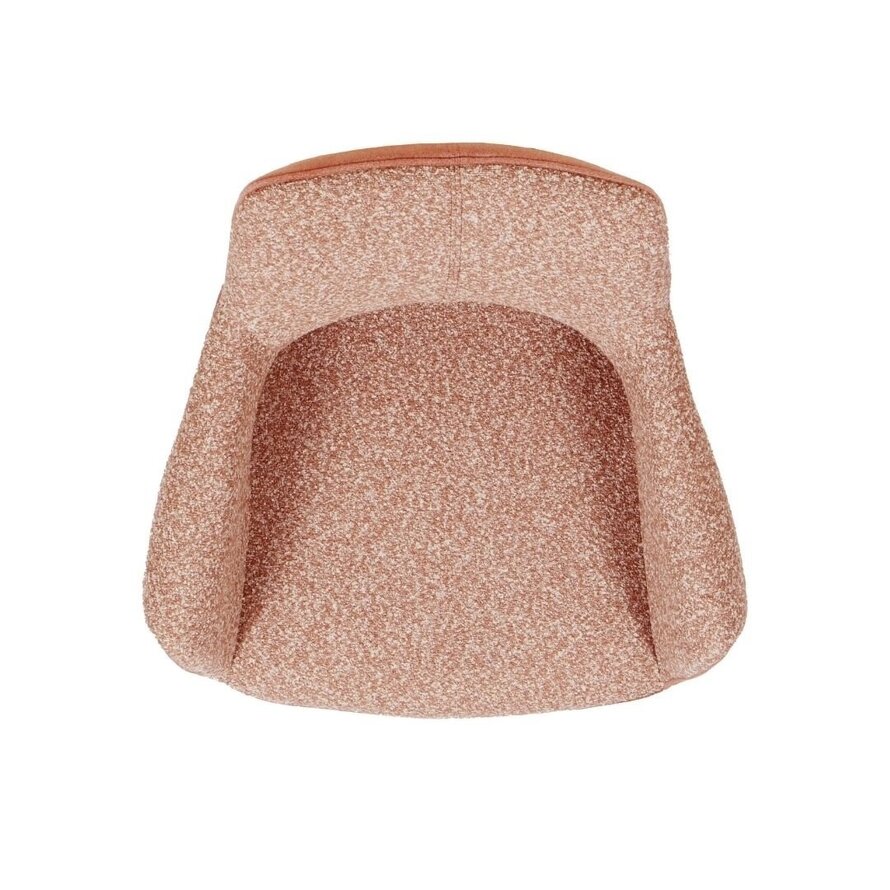 Stuhl Jules drehbar Bouclé terrakotta