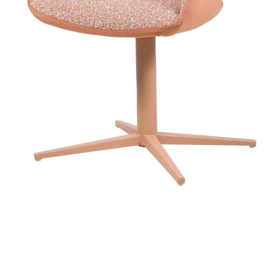 Stuhl Jules drehbar Bouclé terrakotta