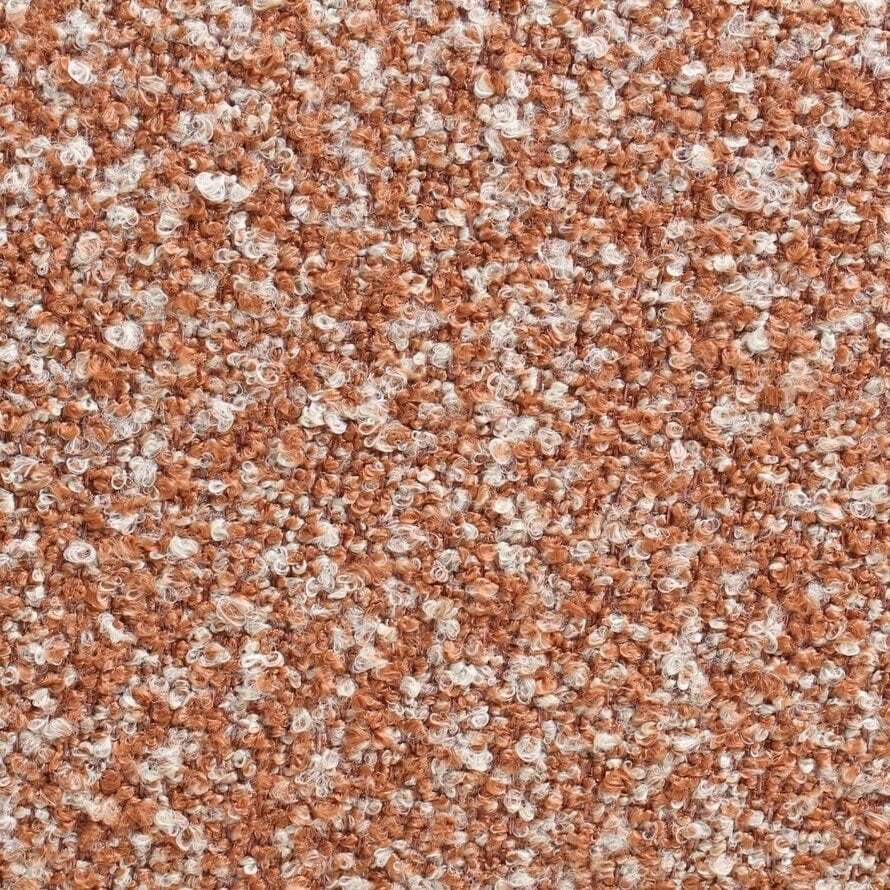 Stuhl Jules drehbar Bouclé terrakotta