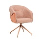 Stuhl Riley drehbar Bouclé terrakotta