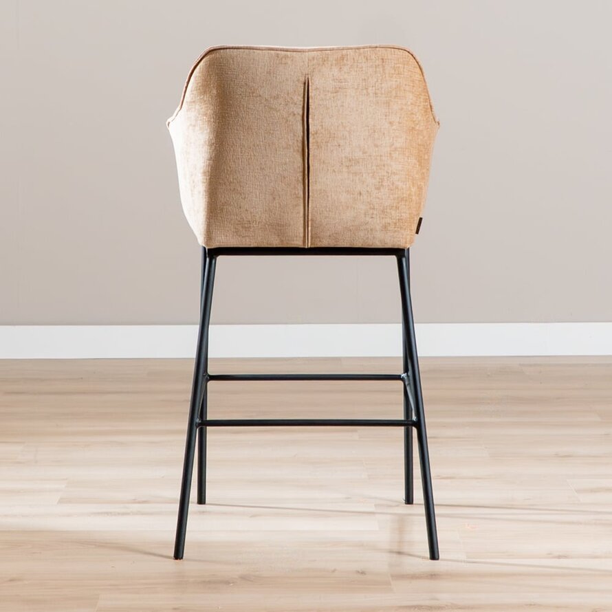 Barhocker Nubo Chenille peach 85 cm