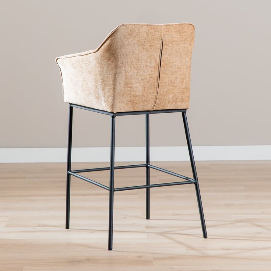 Barhocker Nubo Chenille peach 85 cm