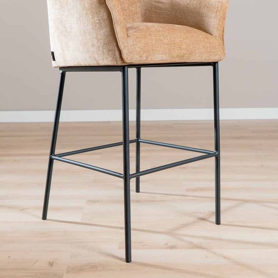 Barhocker Nubo Chenille peach 85 cm