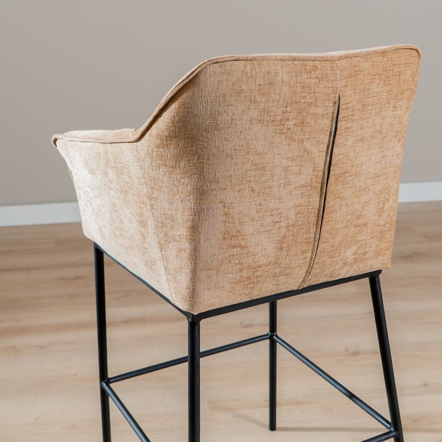 Barhocker Nubo Chenille peach 85 cm