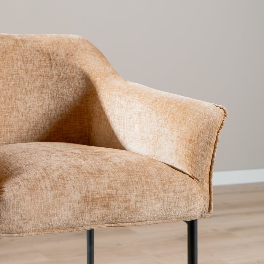 Barhocker Nubo Chenille peach 85 cm