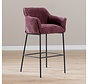 Barhocker Nubo Chenille Lila 85 cm