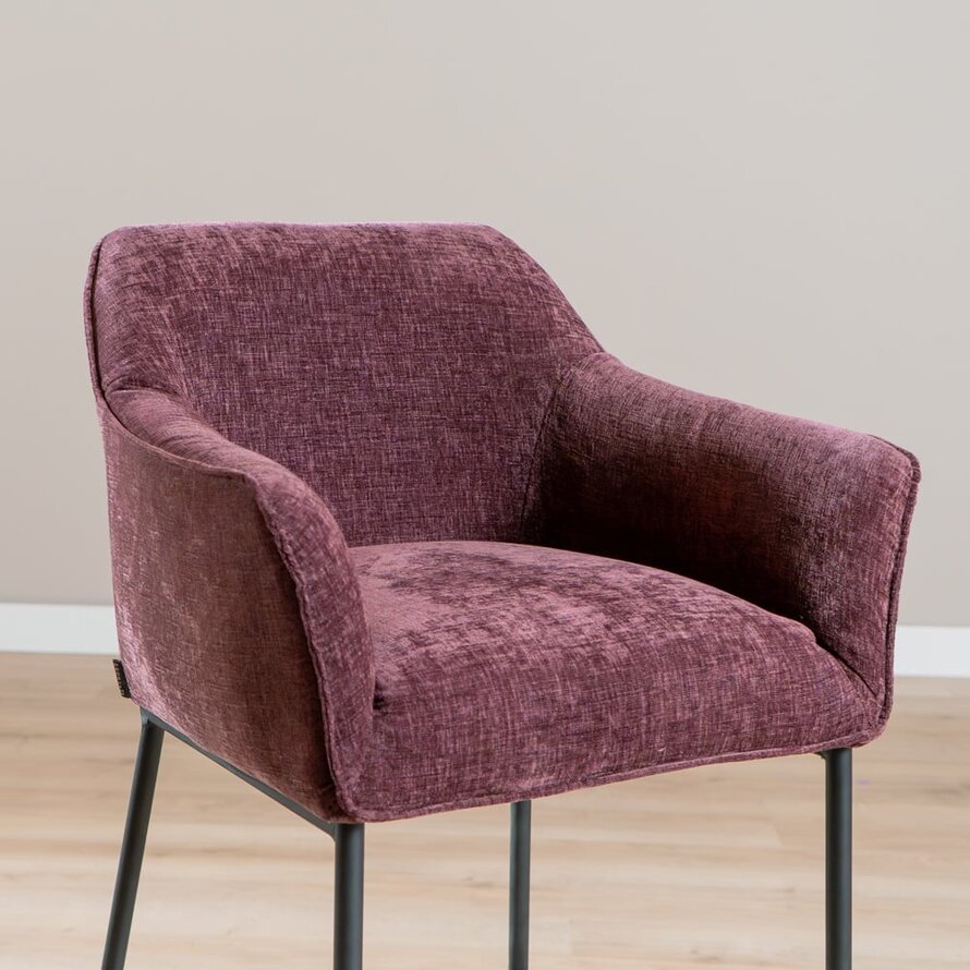 Barhocker Nubo Chenille Lila 85 cm