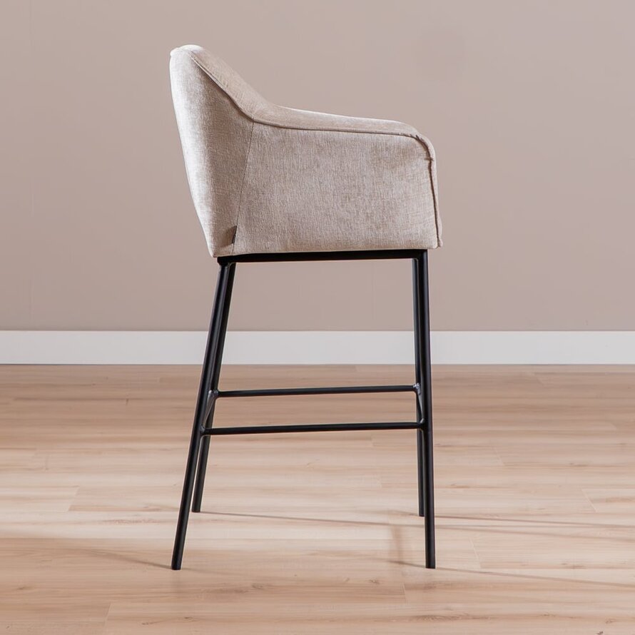 Barhocker Nubo Chenille Sand 85 cm