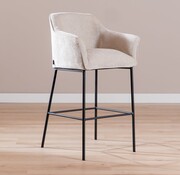 Bronx71 Barhocker Nubo Chenille Sand 85 cm