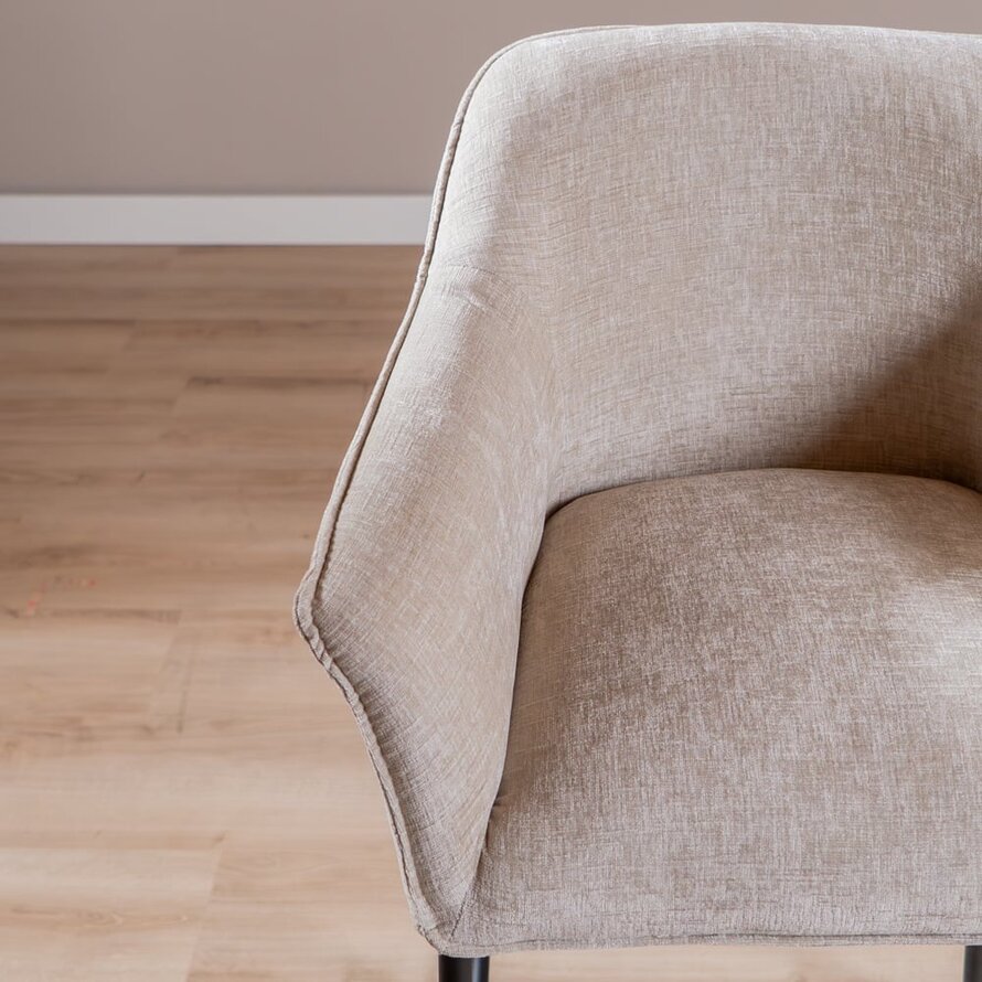 Barhocker Nubo Chenille Sand 85 cm