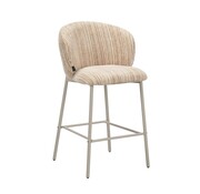 Bronx71 Barhocker Milo Chenille beige/taupe 70 cm