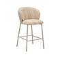 Barhocker Milo Chenille beige/taupe 70 cm