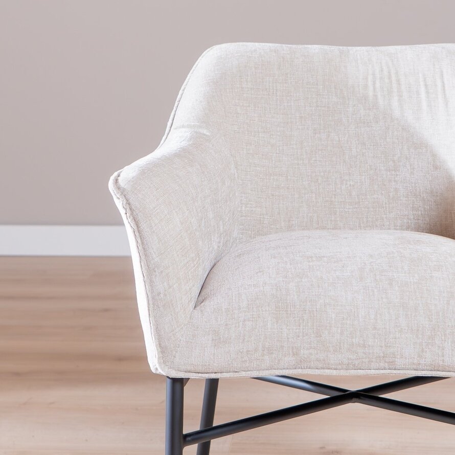 Stuhl Nubo Chenille Sand