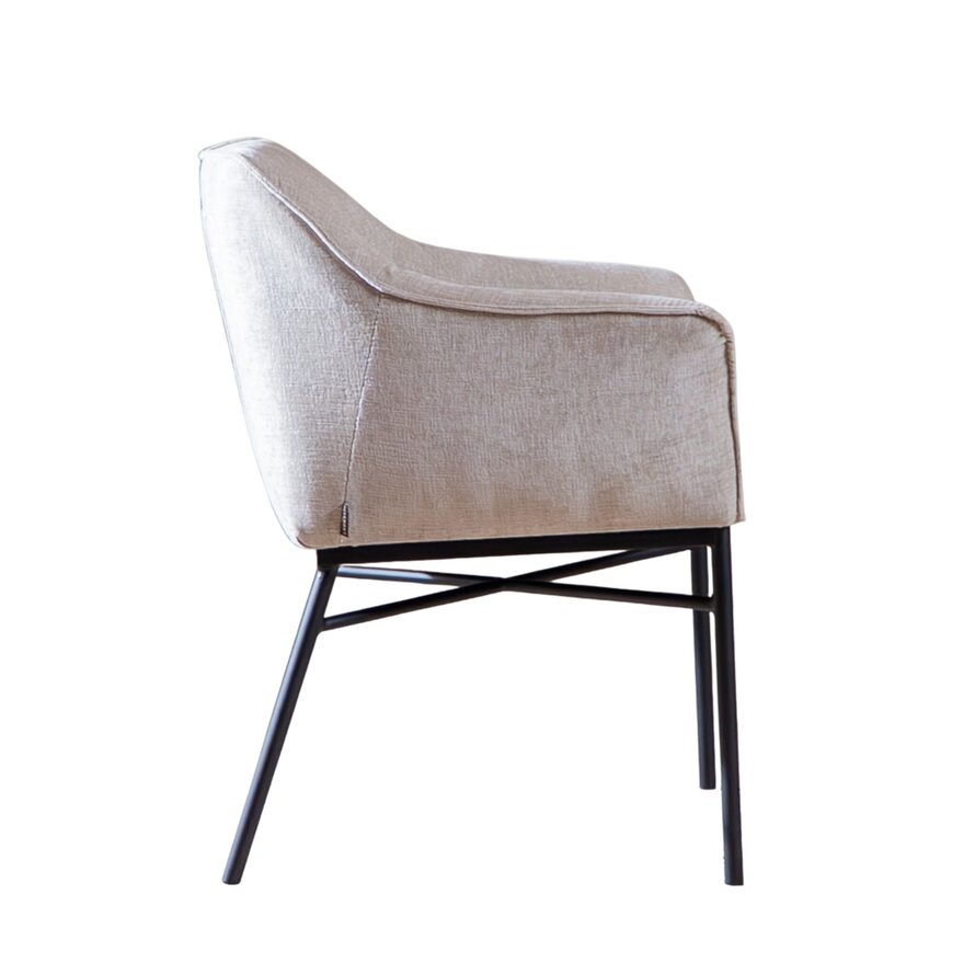 Stuhl Nubo Chenille Sand