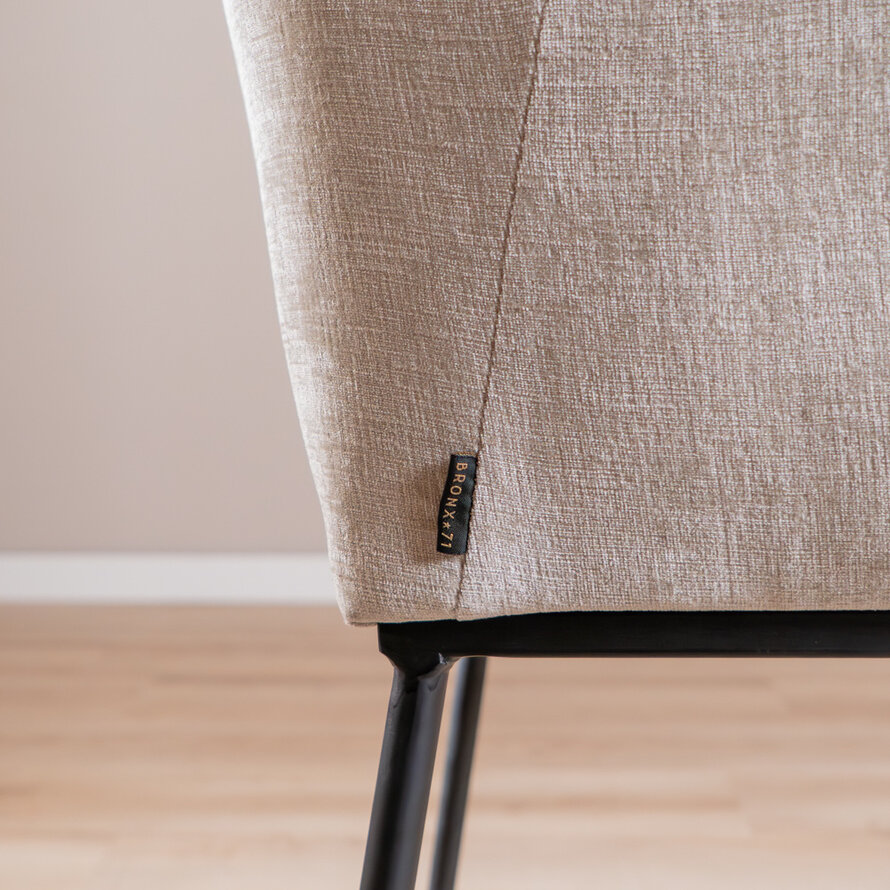 Barhocker Nubo Chenille Sand 85 cm