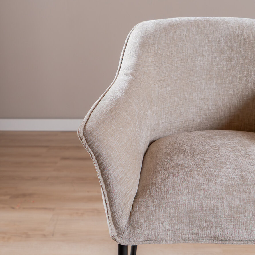 Barhocker Nubo Chenille Sand 85 cm