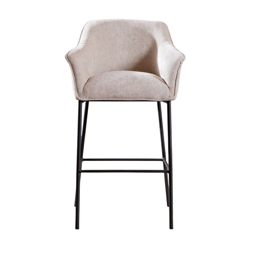 Barhocker Nubo Chenille Sand 85 cm