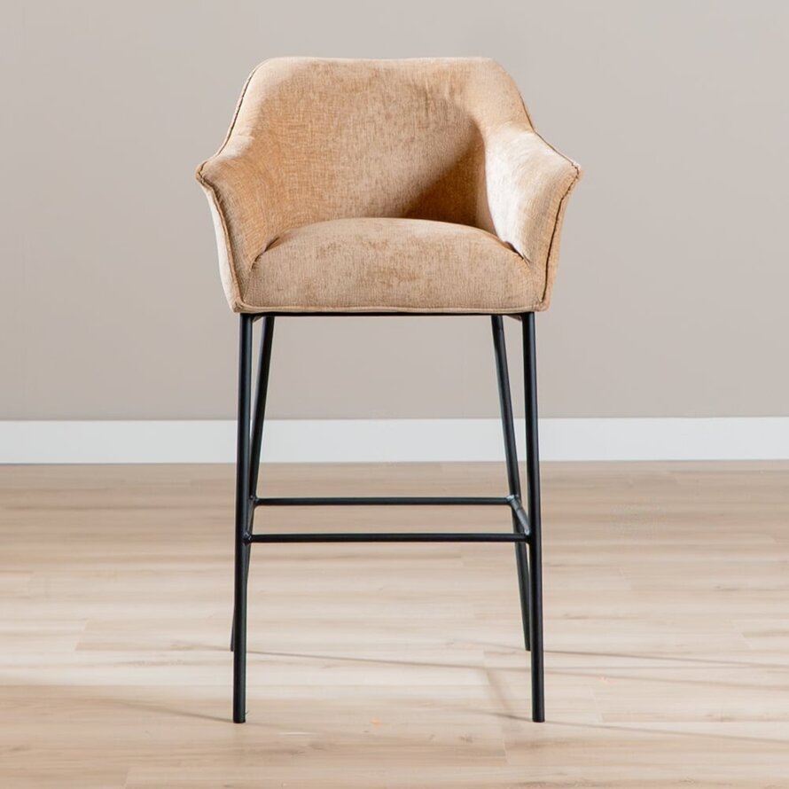 Barhocker Nubo Chenille peach 85 cm