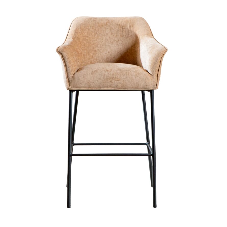 Barhocker Nubo Chenille peach 85 cm