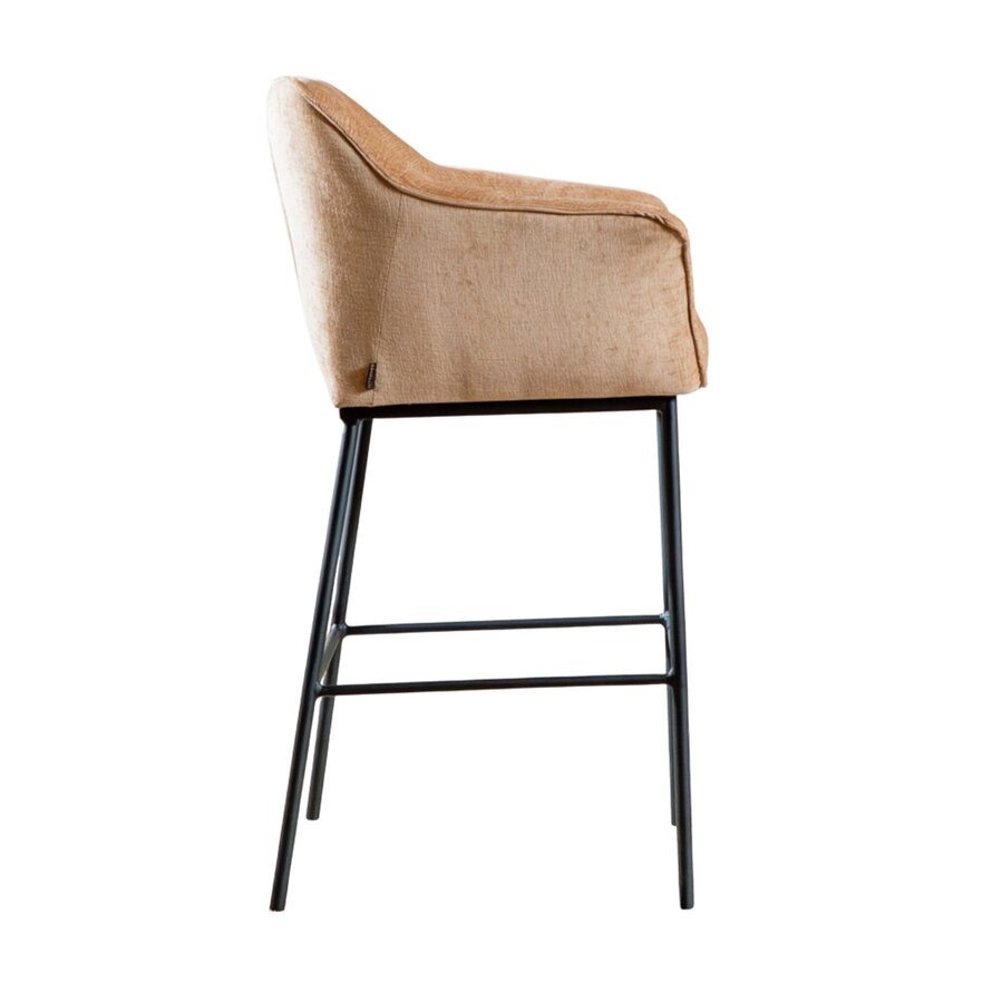 Barhocker Nubo Chenille peach 85 cm