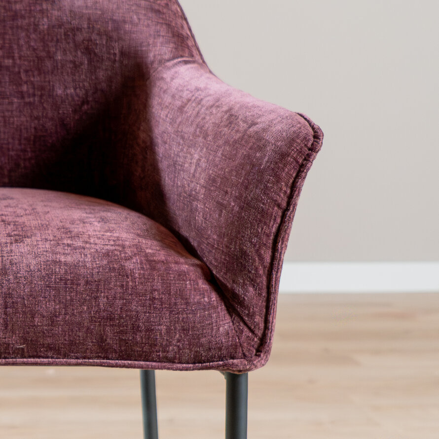 Barhocker Nubo Chenille Lila 85 cm