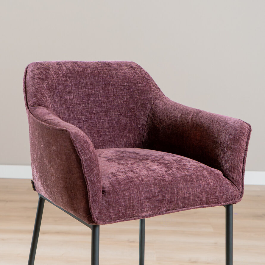 Barhocker Nubo Chenille Lila 85 cm