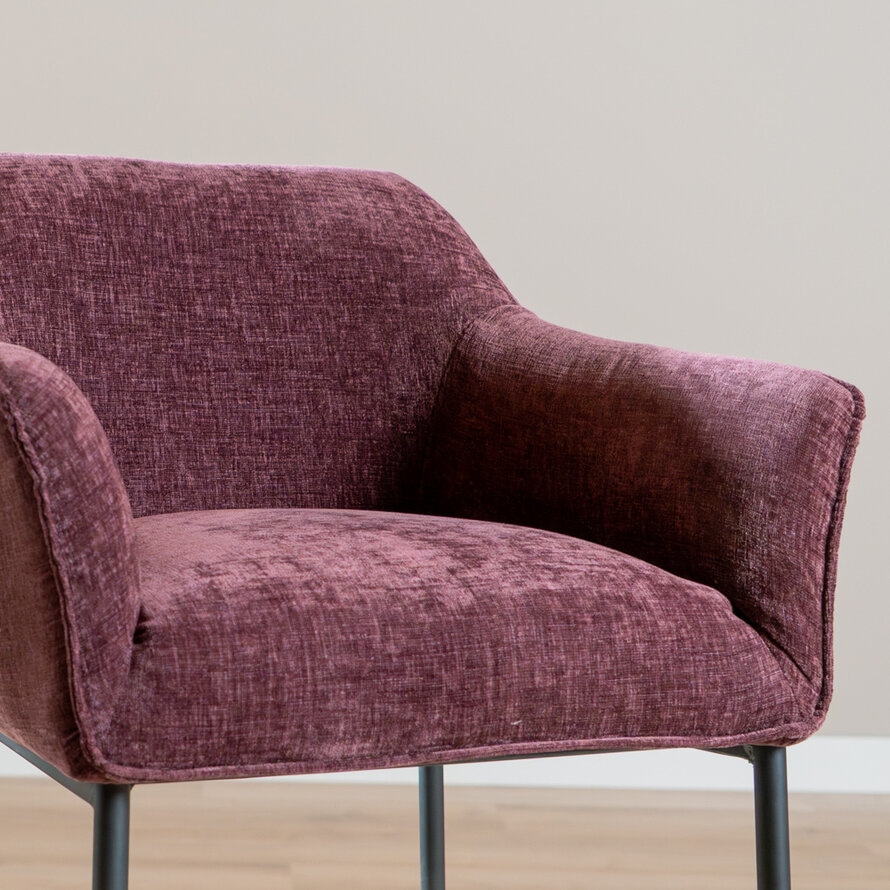 Barhocker Nubo Chenille Lila 85 cm