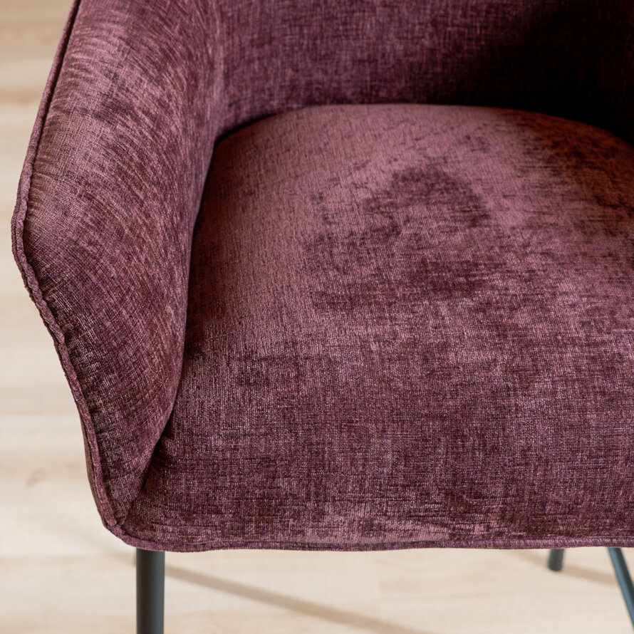 Barhocker Nubo Chenille Lila 85 cm