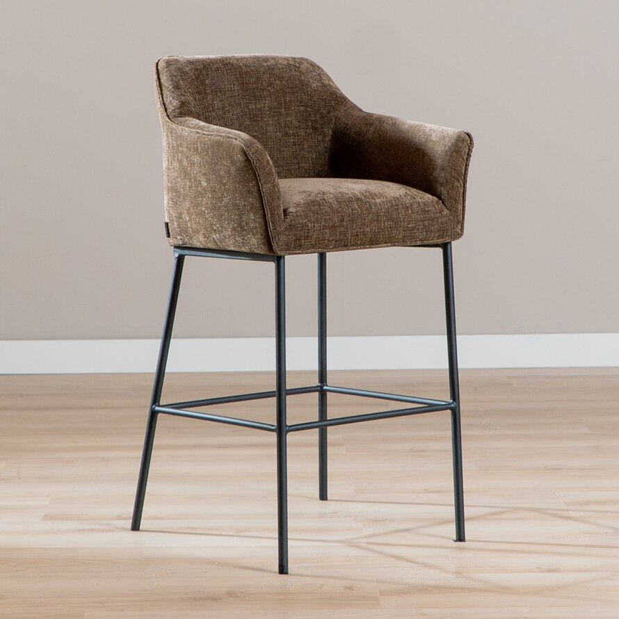 Barhocker Nubo Chenille Mocha 85 cm