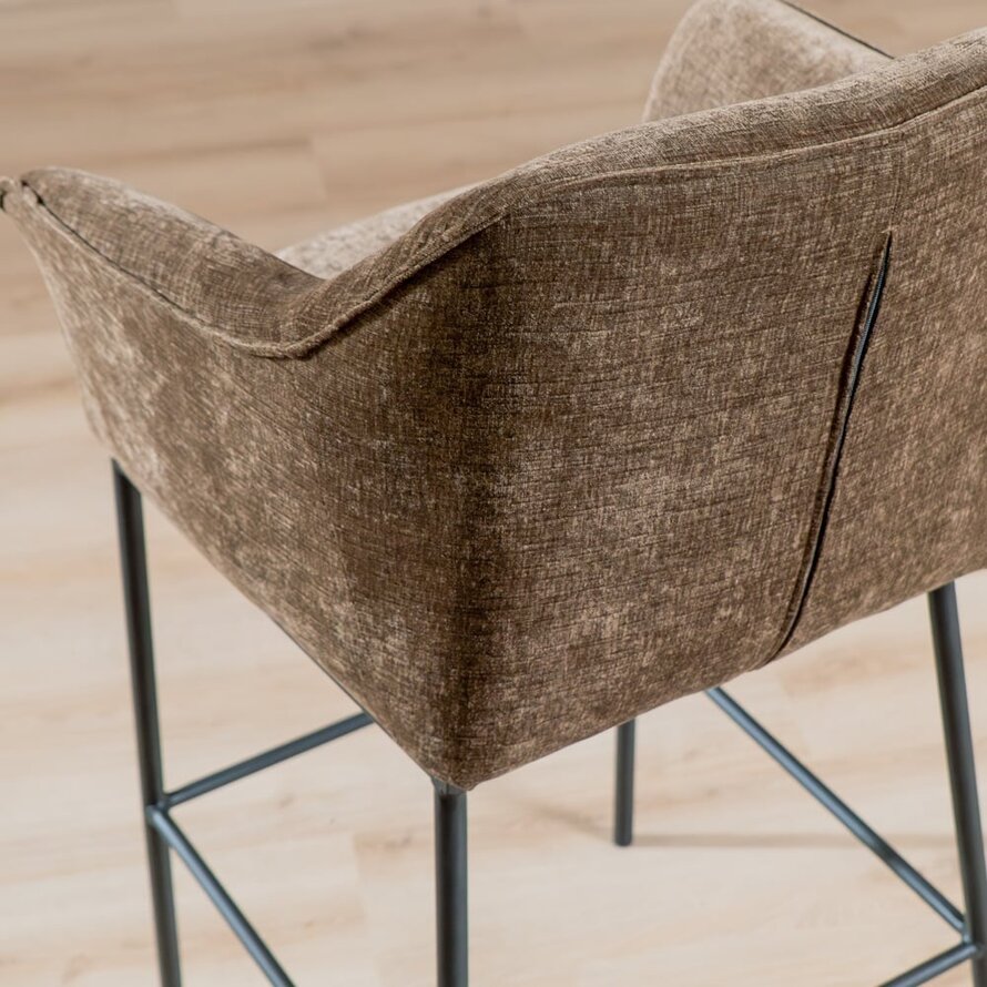 Barhocker Nubo Chenille Mocha 85 cm
