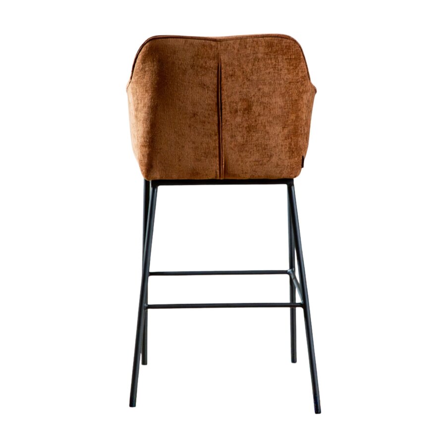Barhocker Nubo Chenille Kupfer 85 cm