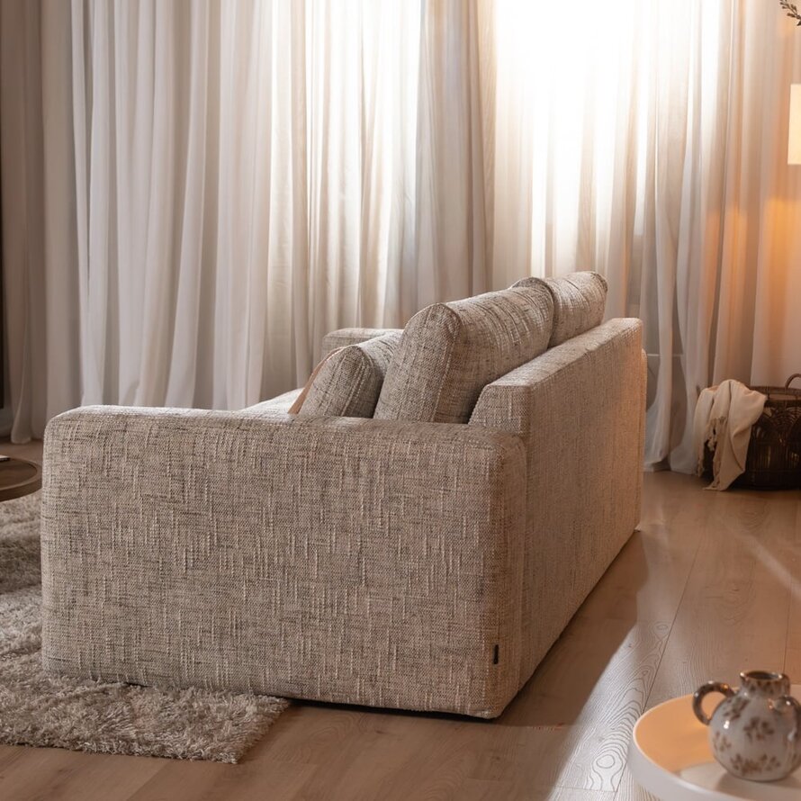 3-Sitzer Sofa Kyle Chenille sand grey