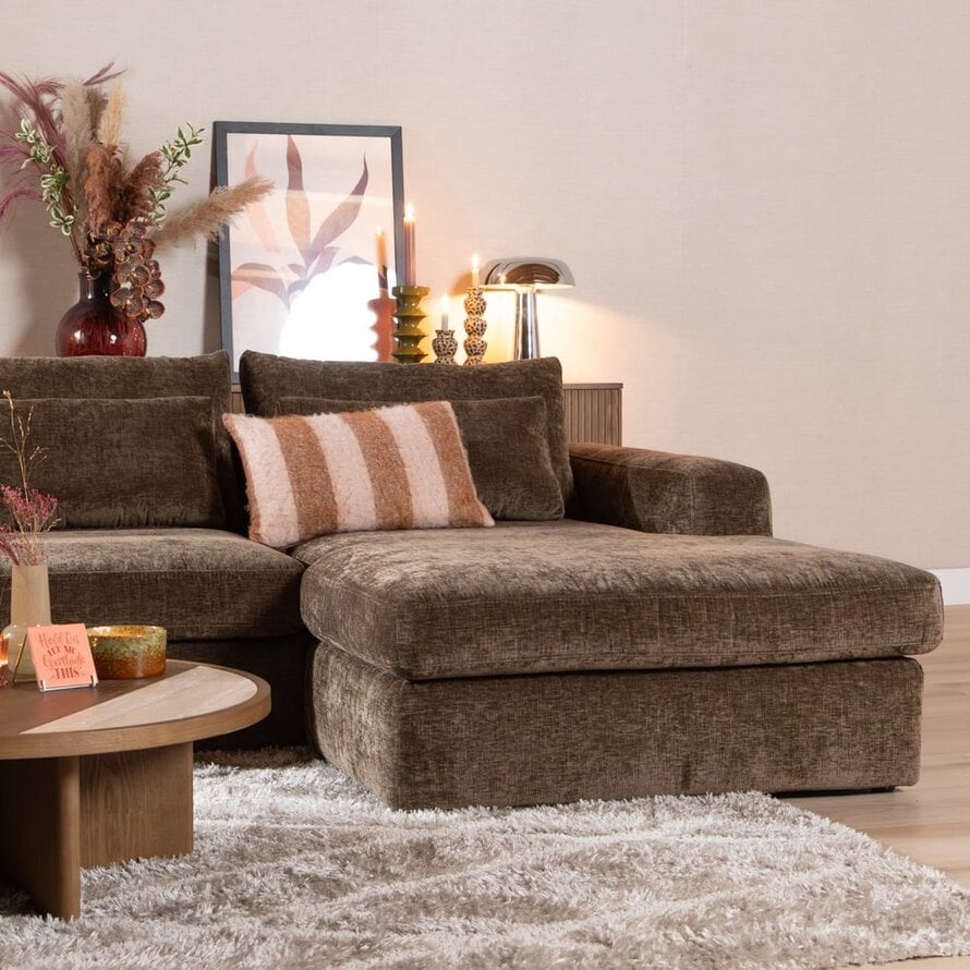 U-Sofa Kyle 6-Sitzer chenille mocha