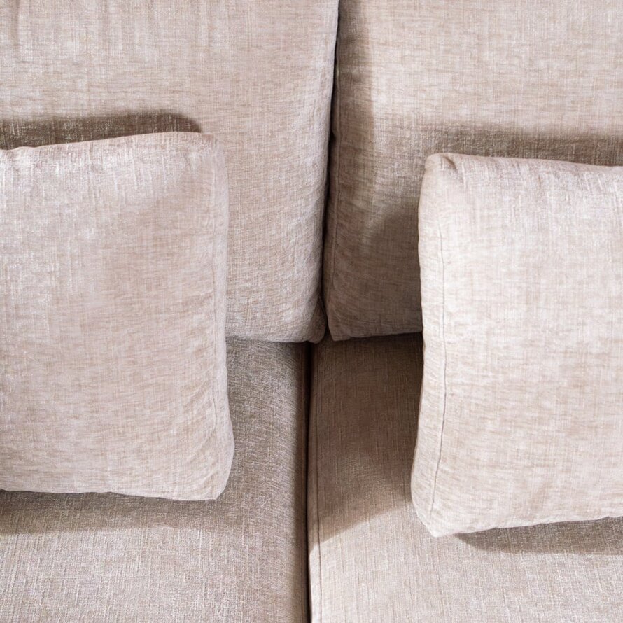 U-Sofa Kyle 6-Sitzer chenille sand
