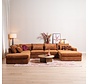 U-Sofa Kyle 6-Sitzer chenille kupfer