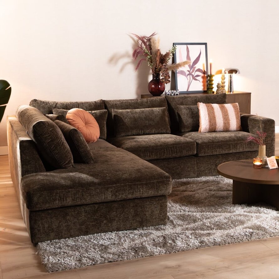 Ecksofa Kyle chenille mocha links