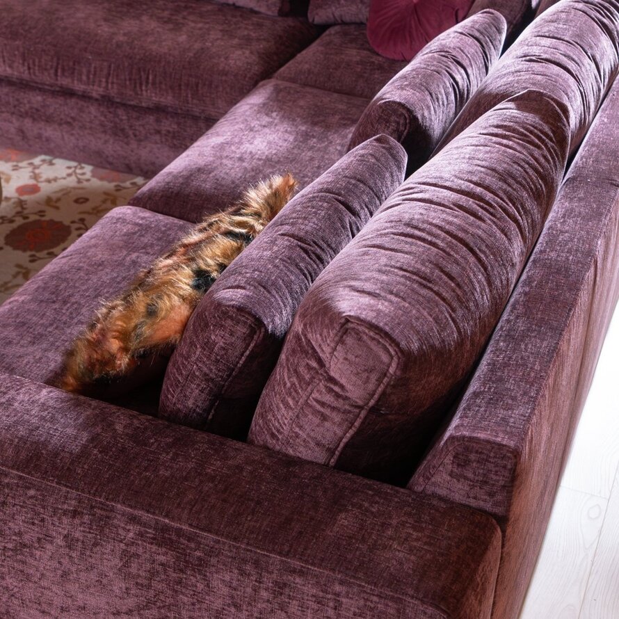 Ecksofa Kyle chenille lila links