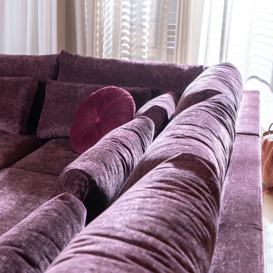 Ecksofa Kyle chenille lila links