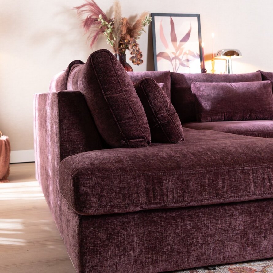 Ecksofa Kyle chenille lila links