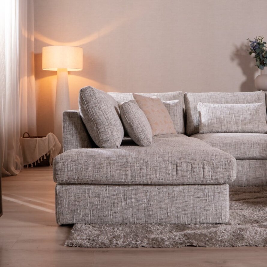 Ecksofa Kyle chenille sand grey links