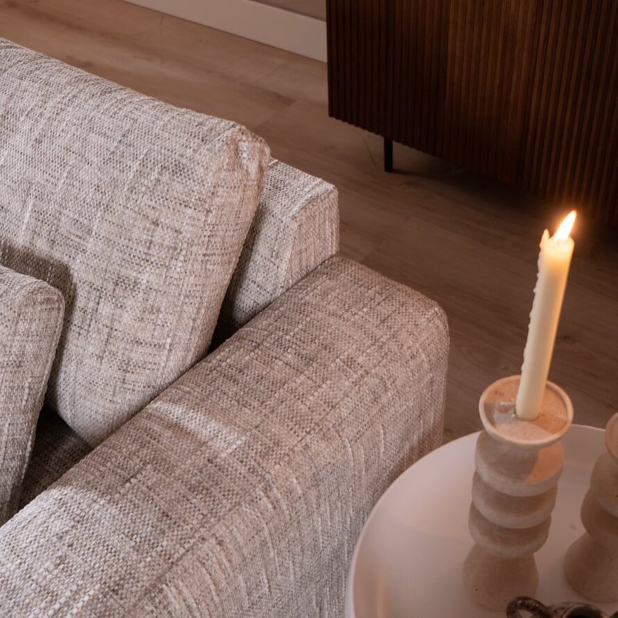 Ecksofa Kyle chenille sand grey links